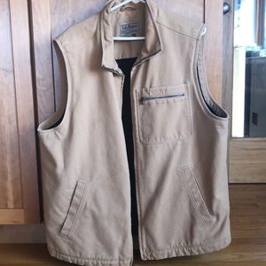 NWOT Mens LL.Bean canvas vest